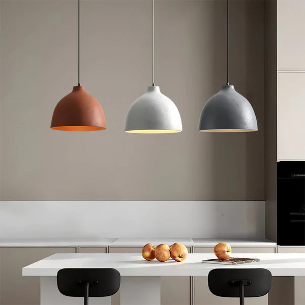 Resin Bowl Pendant Lamp Rustic Pendant Lighting