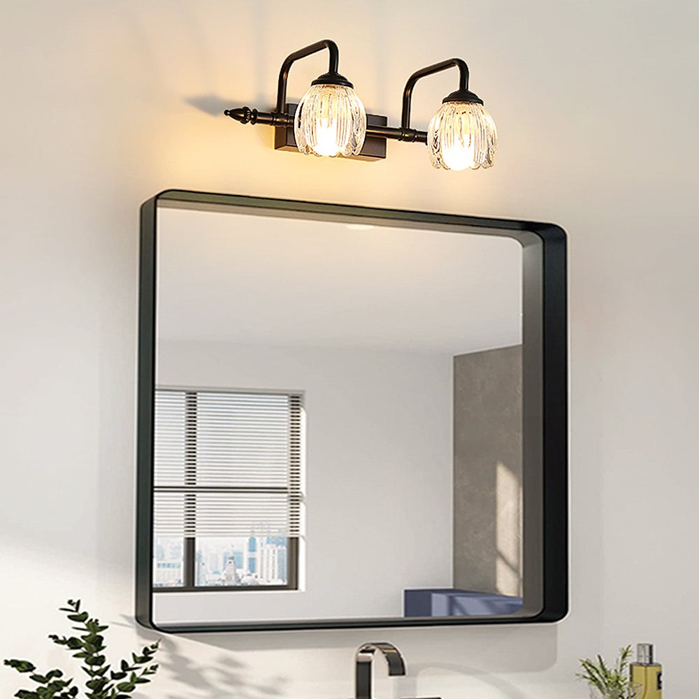 Lampsmodern Modern Black Glass Bathroom Vanity Light Classic Bathroom Light Vanity