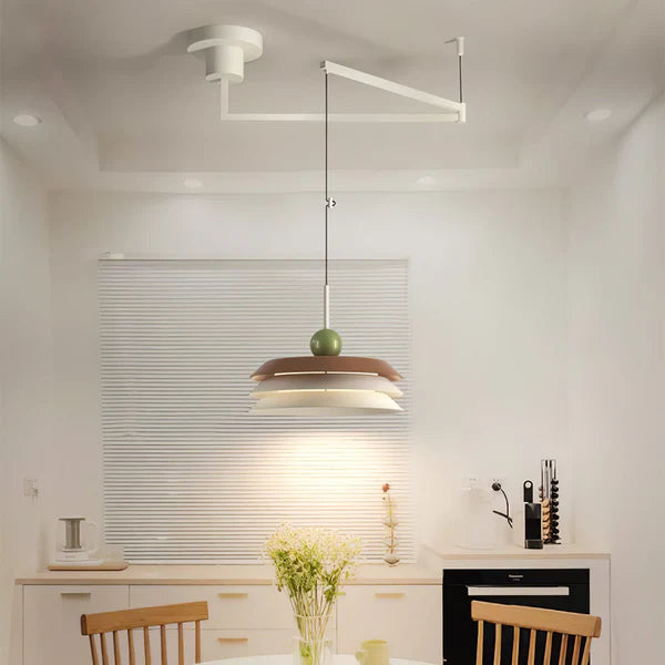 Modern Morandi Layered Metal Hanging Lights