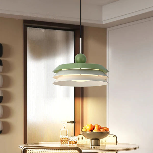 Modern Morandi Layered Metal Hanging Lights