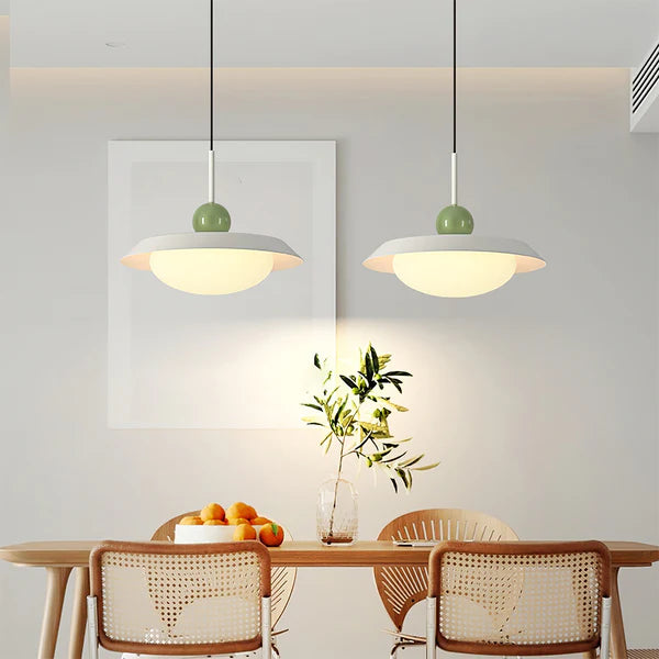 Modern Morandi Layered Metal Hanging Lights