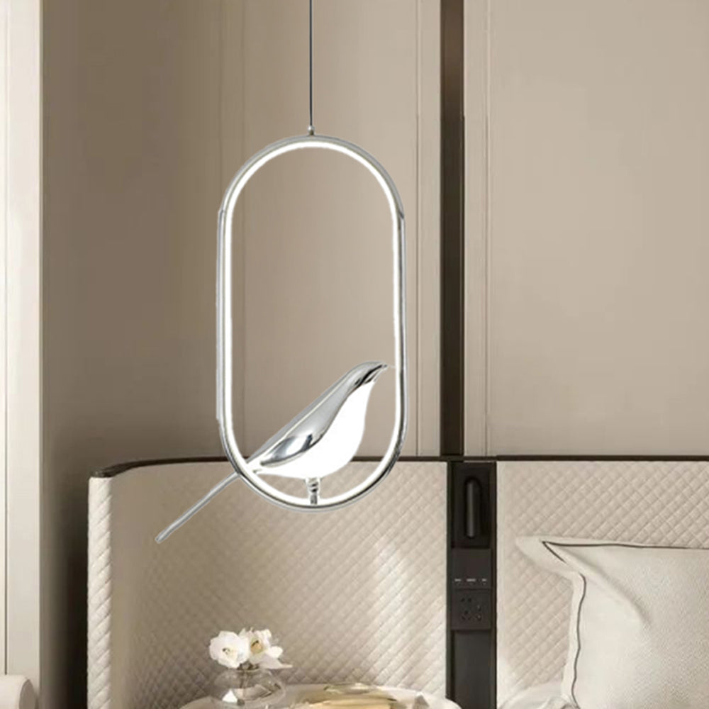 Creative Birds LED Oval Pendant Light