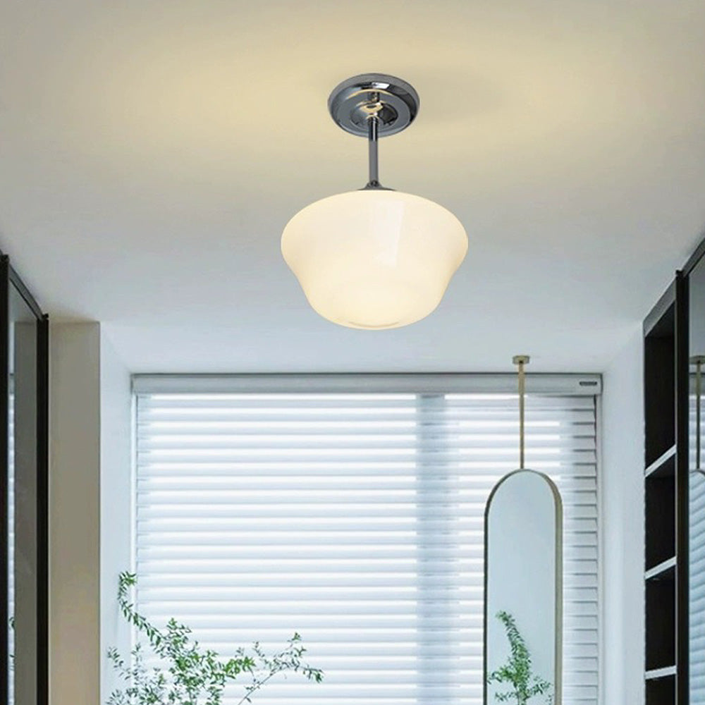 Scandinavian Cream Glass Shades Ceiling Light