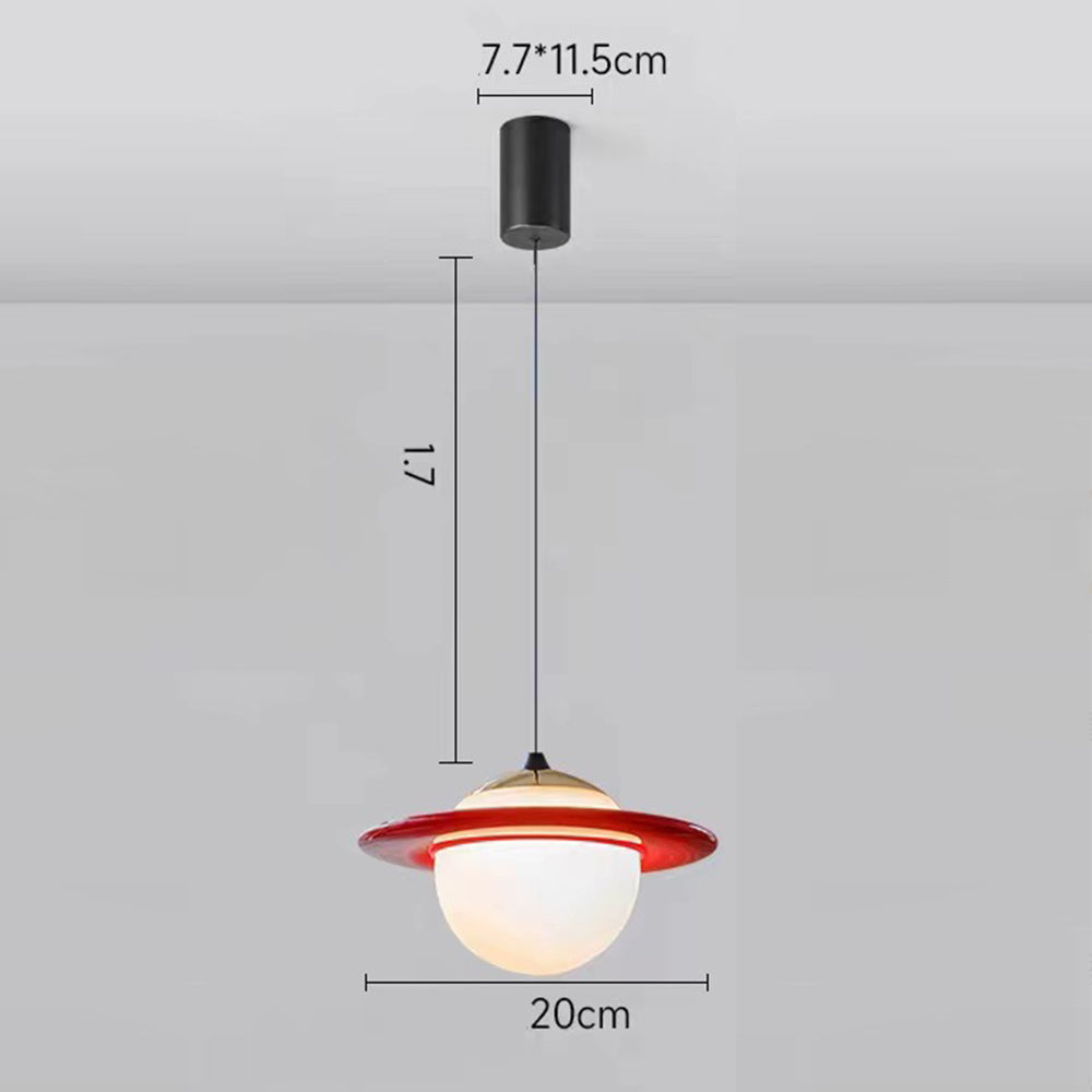 Creative Colorful Planet Glass Pendant Light