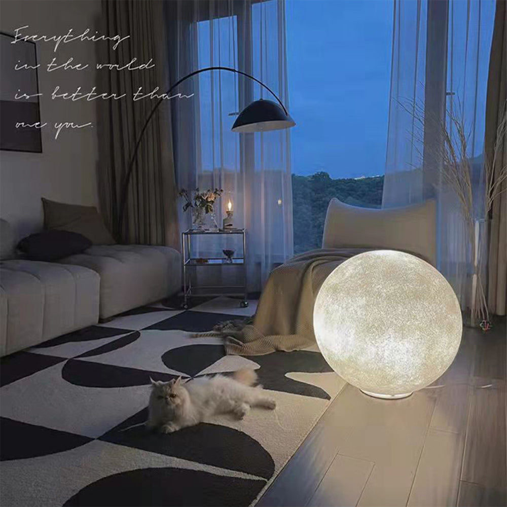 Creative Moon Pendant Light Ball Floor Lamp