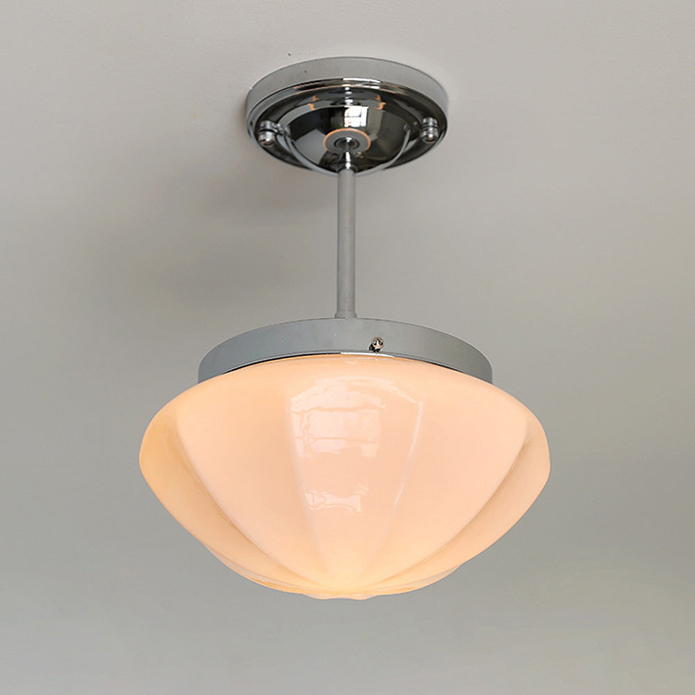 Retro Simple Milky White Hallway Ceiling Light