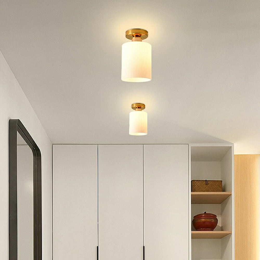 Elegant White Mini Hallway Ceiling Light