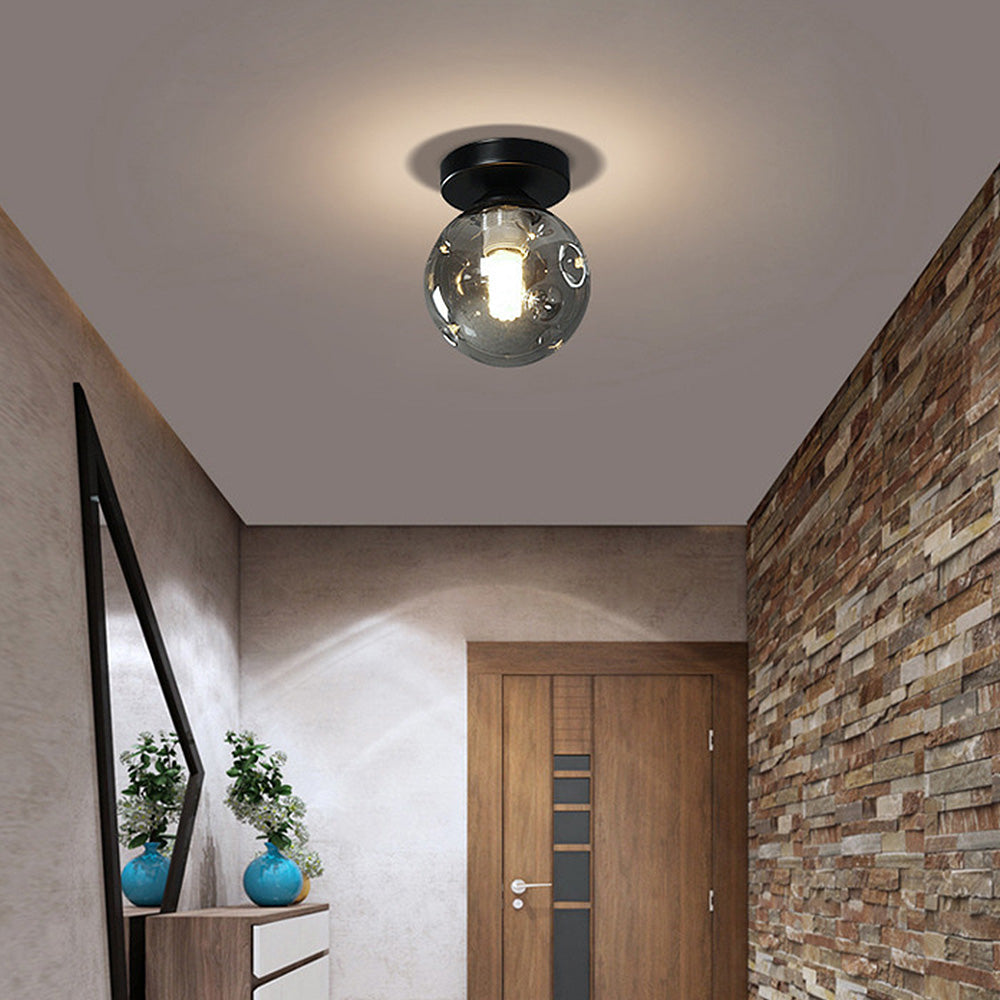 Scandinavian Glass Ball Ceiling Light -Lampsmodern