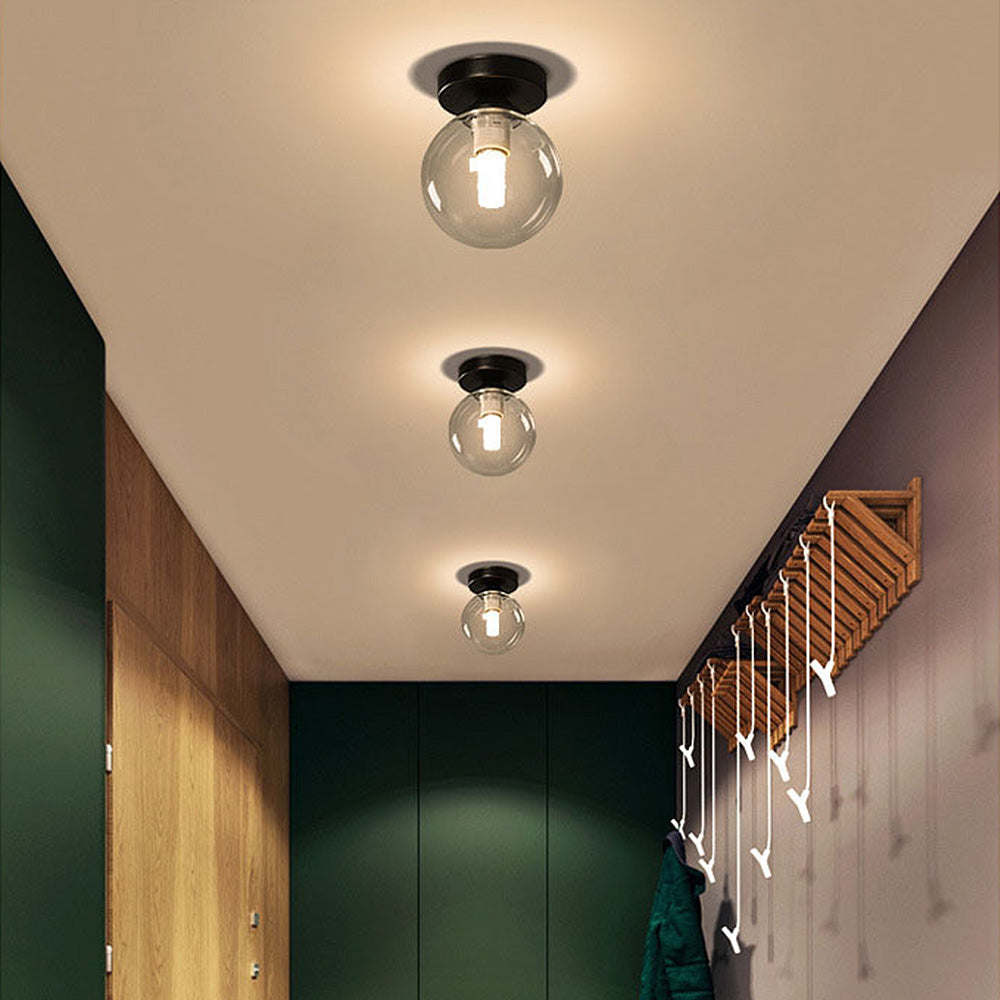 Scandinavian Glass Ball Ceiling Light -Lampsmodern