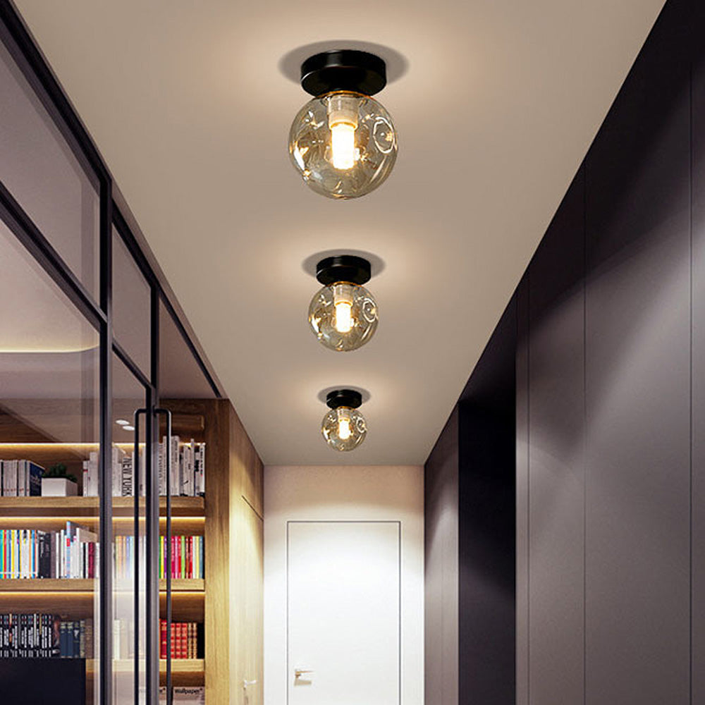 Scandinavian Glass Ball Ceiling Light -Lampsmodern