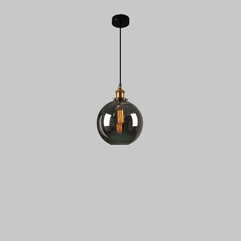 Nordic Clear Glass Bedside Pendant Light