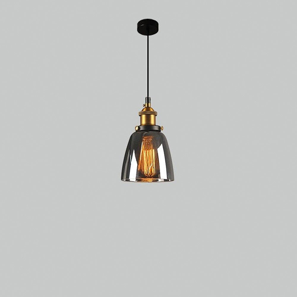Nordic Clear Glass Bedside Pendant Light