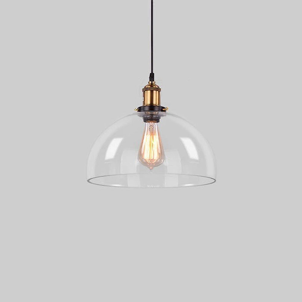 Nordic Clear Glass Bedside Pendant Light