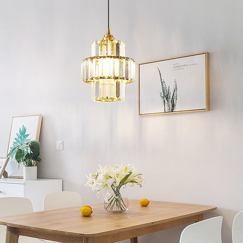 Lampsmodern Pendant Light Luxury Elegance Glass Gold Pendant Light For ...