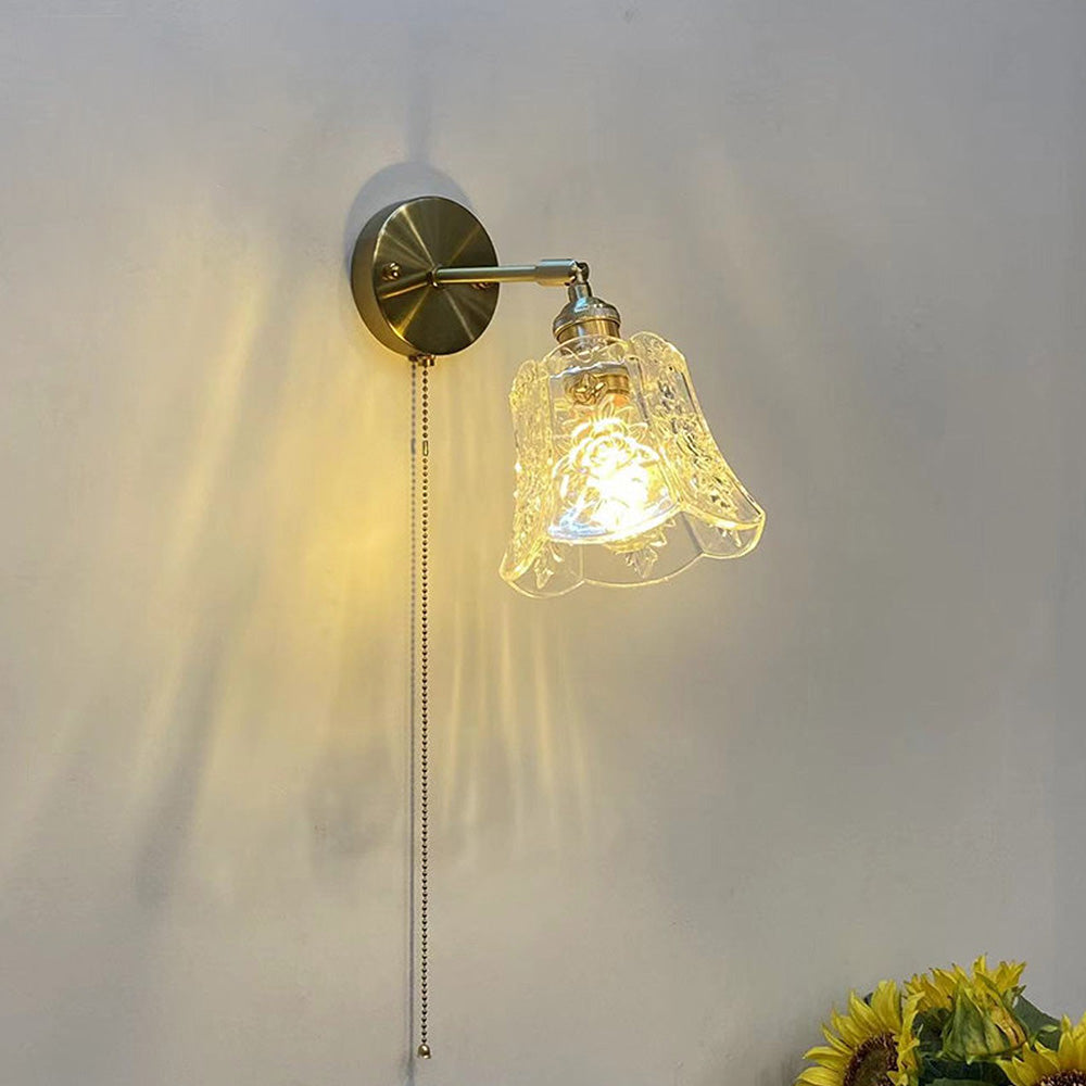 Vintage Mini Glass Clear Pendant Light