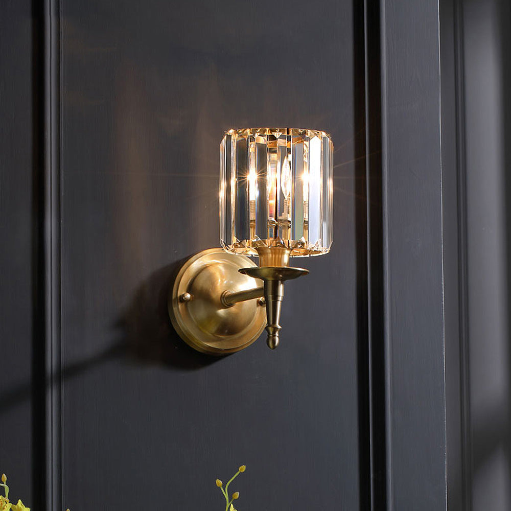 Luxury Clear Crystal Small Wall Lamp