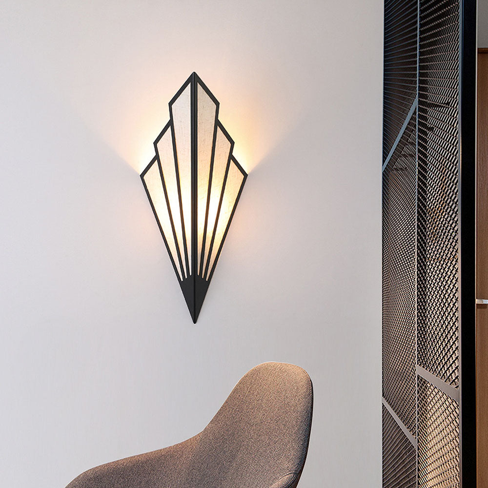 Modern Diamond Linen Wall LED Light