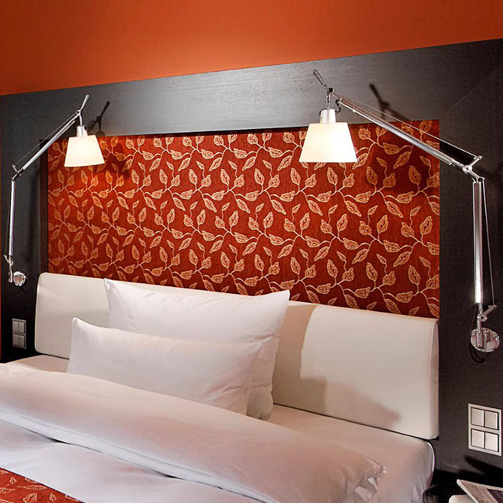 Contemporary Rotatable Silver Wall Light