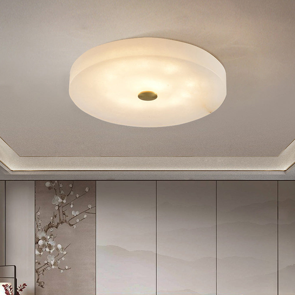 Marble White Flush Mount Ceiling Light
