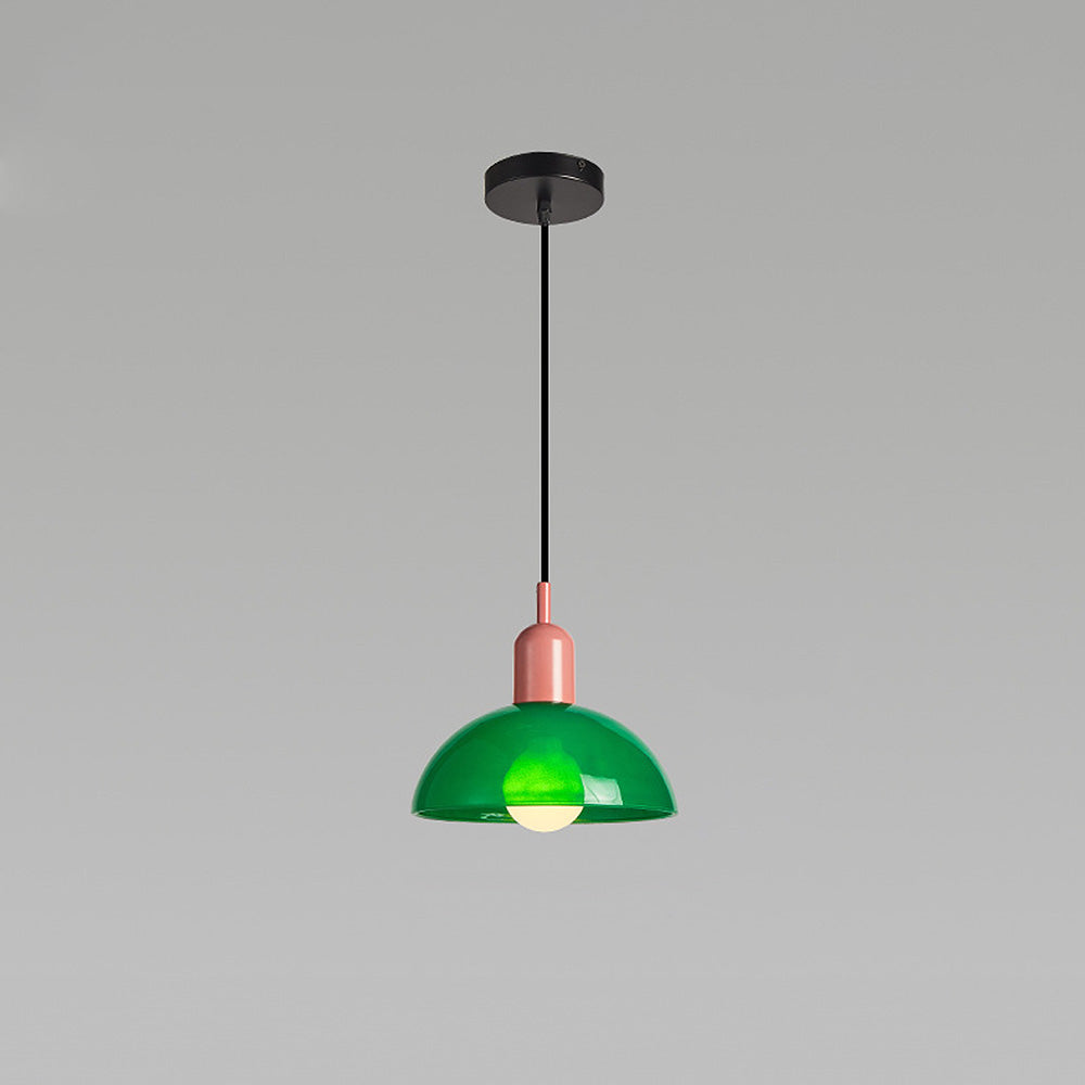 Modern Stained Mini Bedside Pendant Light