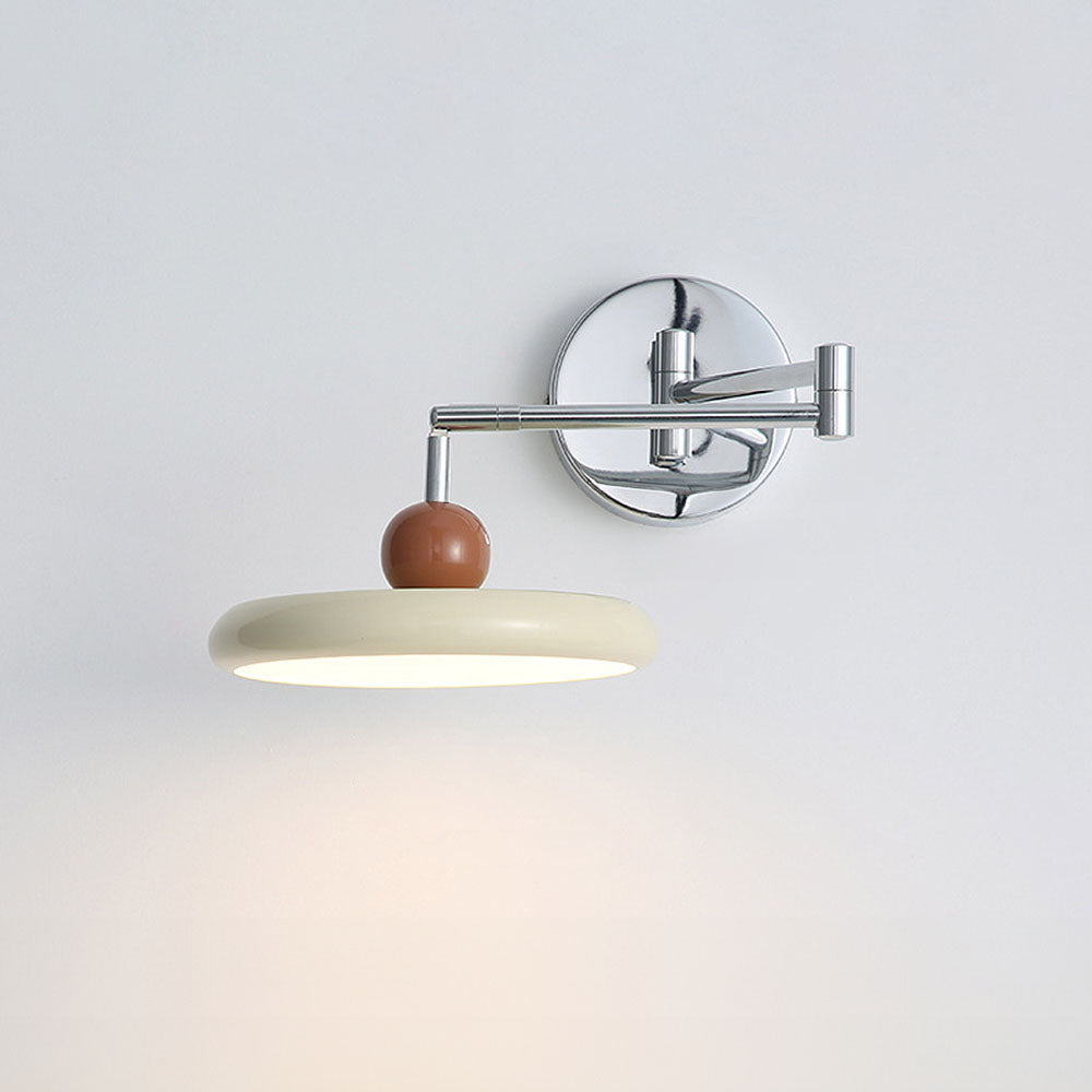 Modern Wood Swing Arm Wall Light For Decor -Lampsmodern