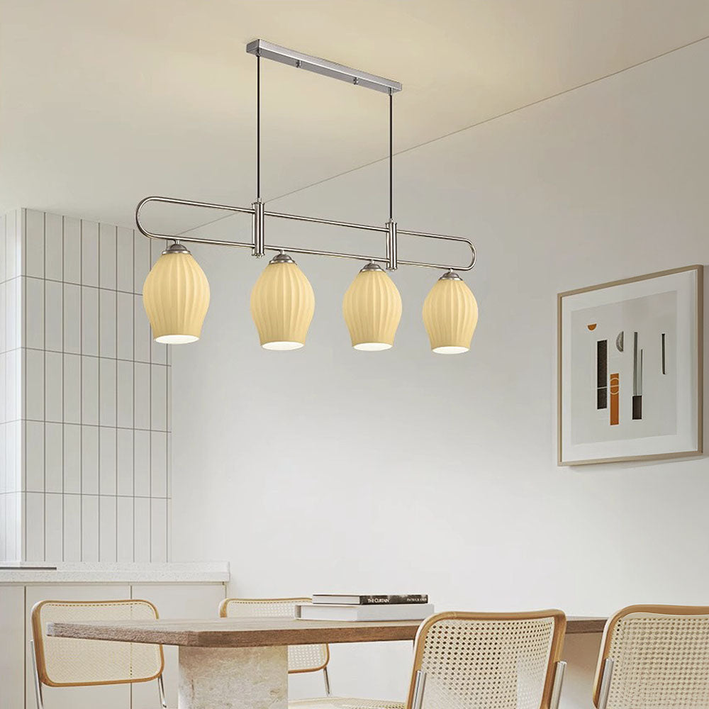 Modern Simple Glass Dining Room Colorful Ceiling Light