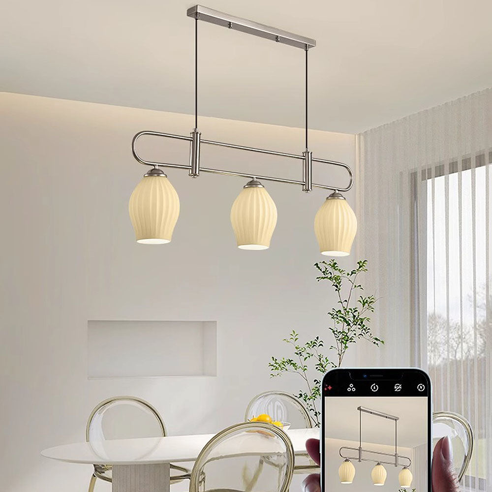 Modern Simple Glass Dining Room Colorful Ceiling Light