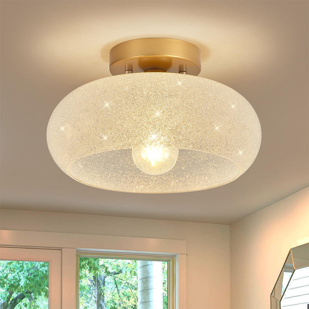 Luxury Glass Semi Flush Ceiling Lights