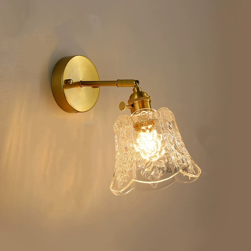 Vintage Mini Glass Clear Pendant Light