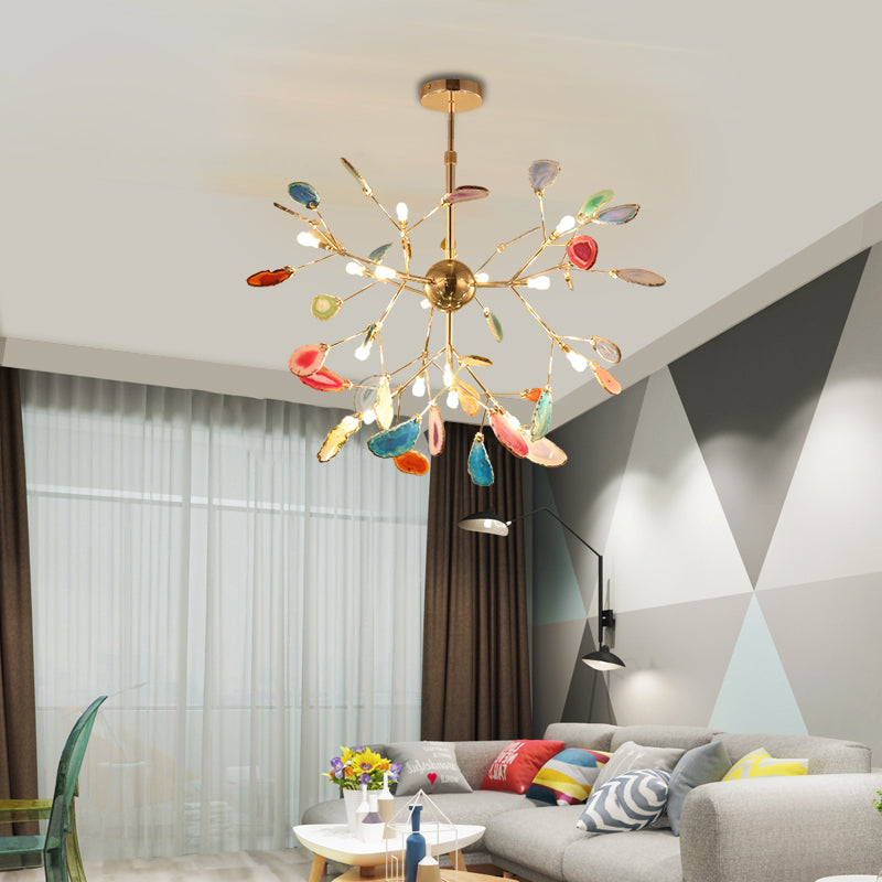 Nordic Creative Light Luxury Agate Stone Chandelier