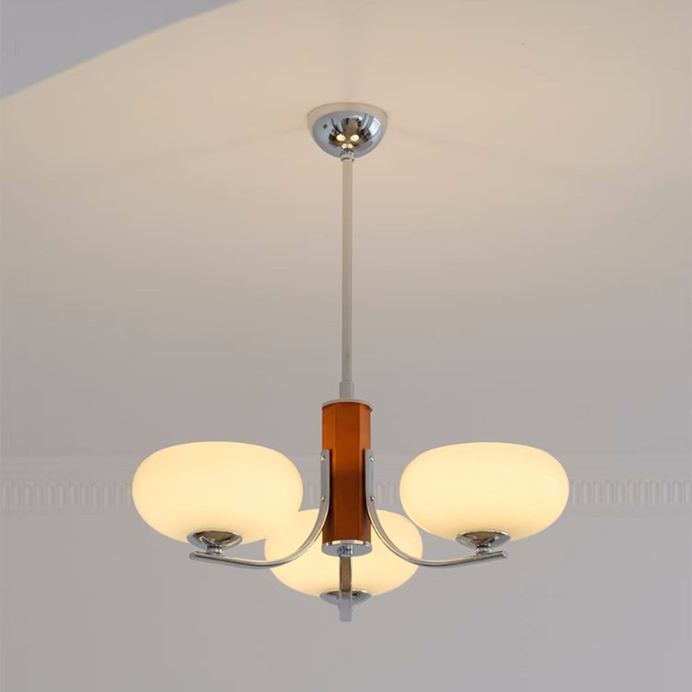 Medieval Bauhaus Solid Wood Chandelier