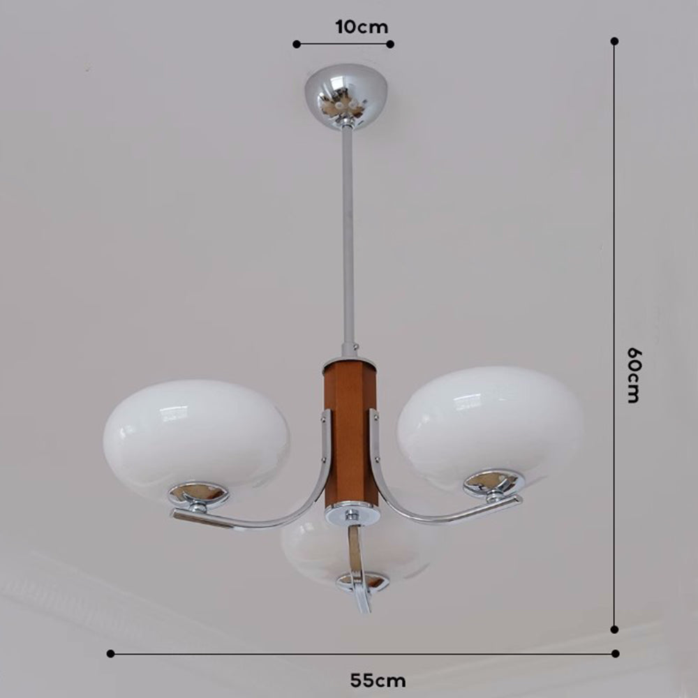 Medieval Bauhaus Solid Wood Chandelier