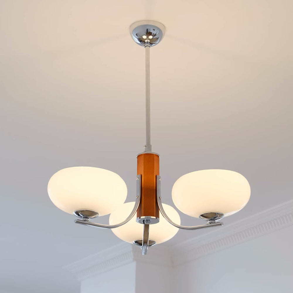 Medieval Bauhaus Solid Wood Chandelier