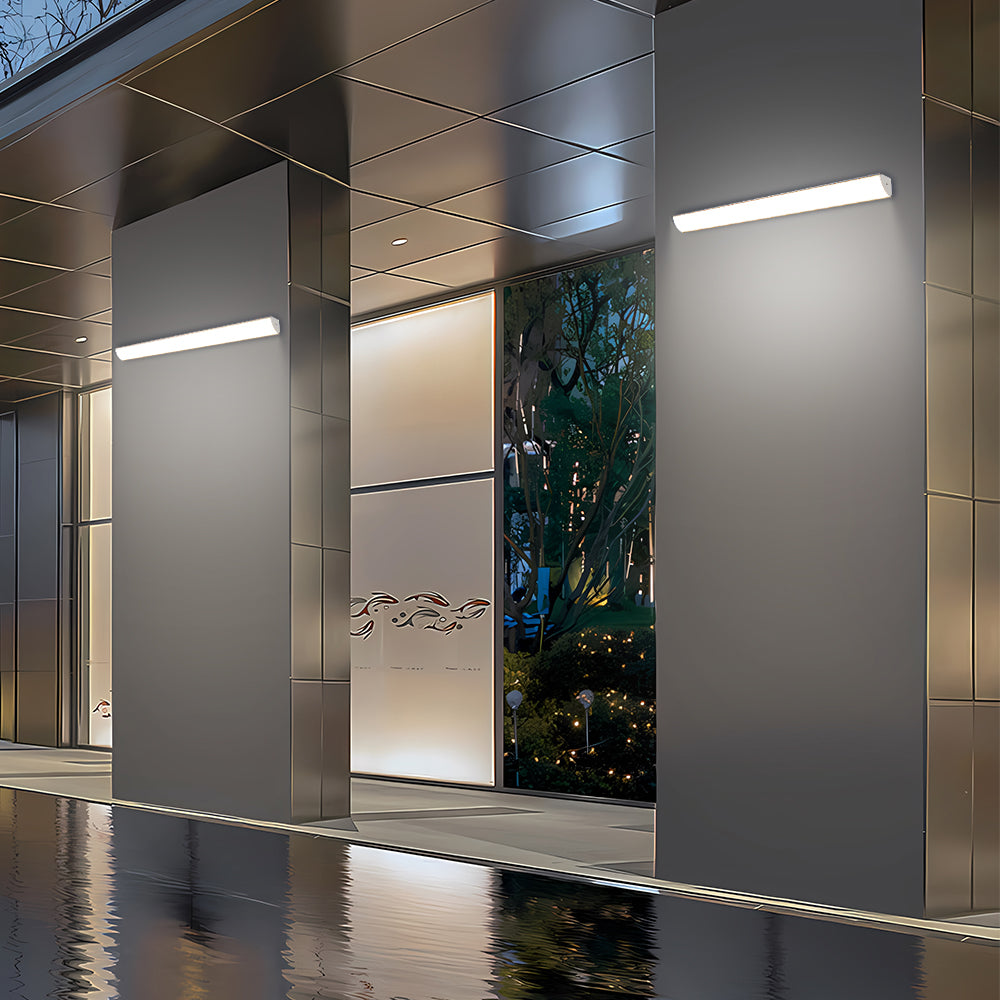 IP65 Modern Long Exterior Waterproof Wall Sconce