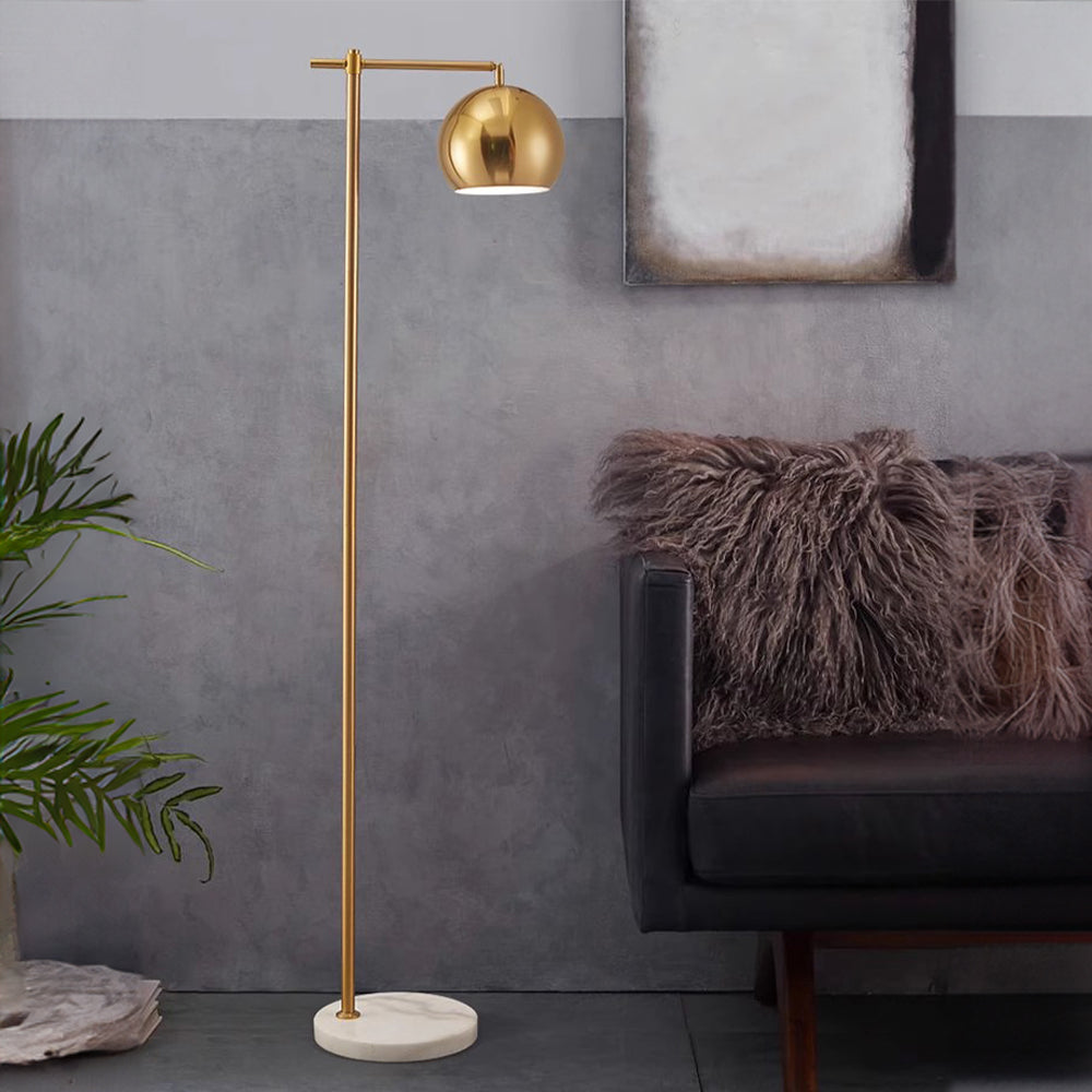 Lampsmodern Floor Lamp Modern Dome Metal Gold Floor Lamp Global ...