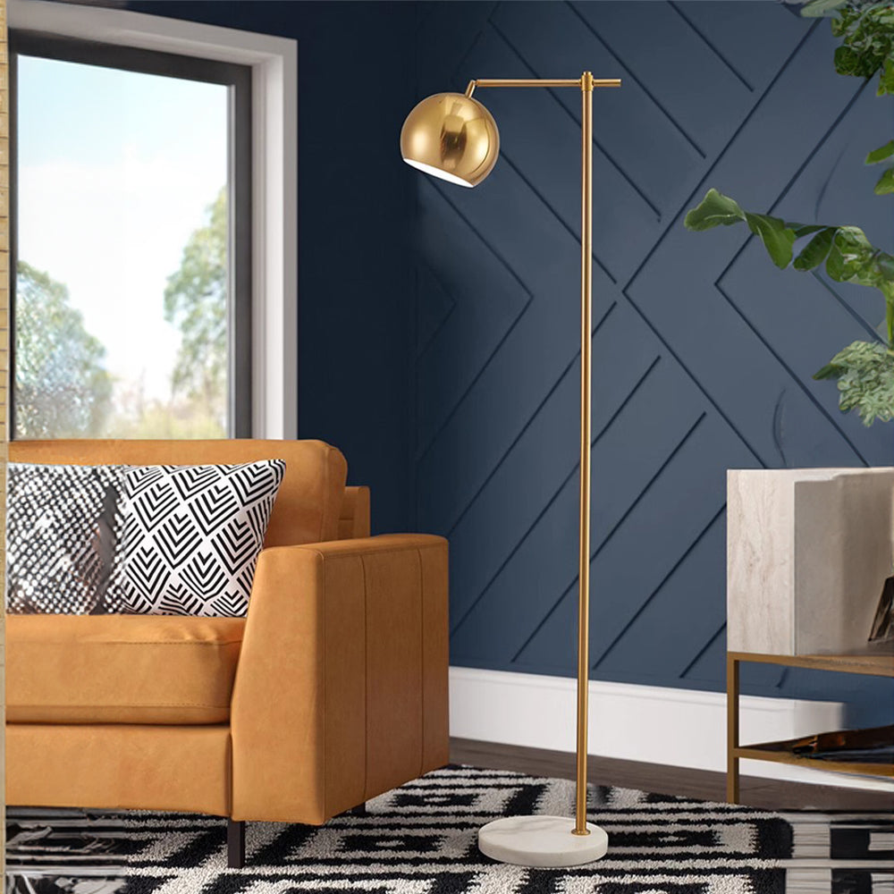 Modern Dome Metal Gold Floor Lamp