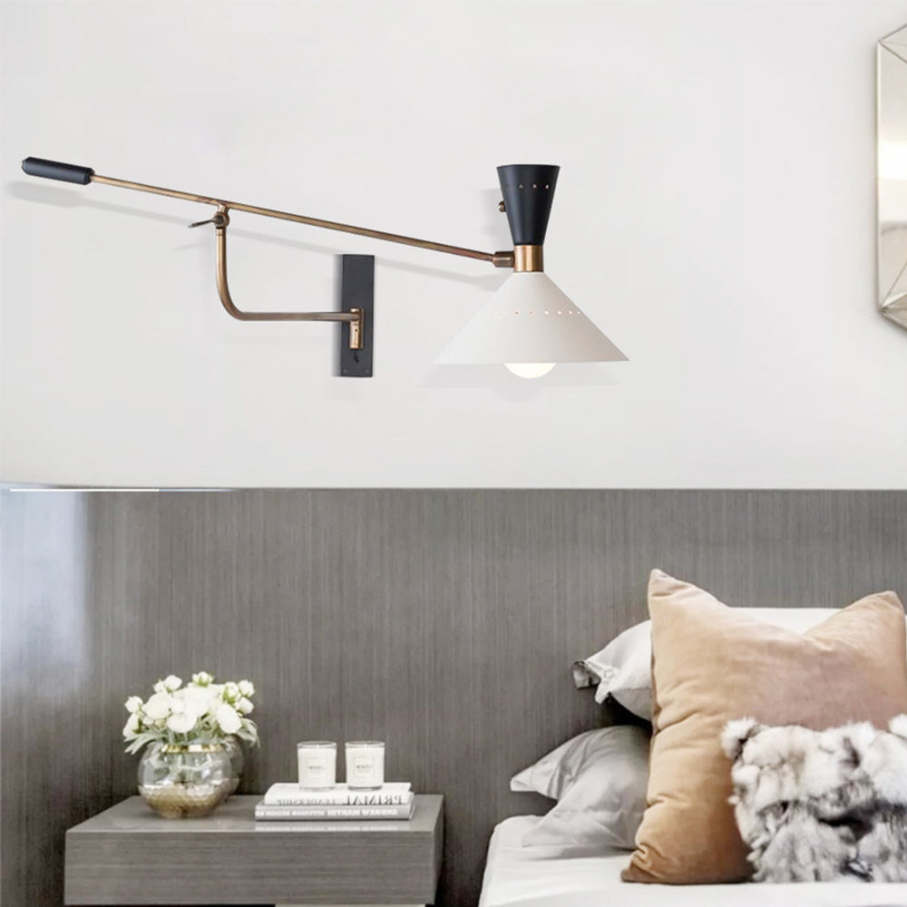 Modern Metal Cone Shade Wall Lamp