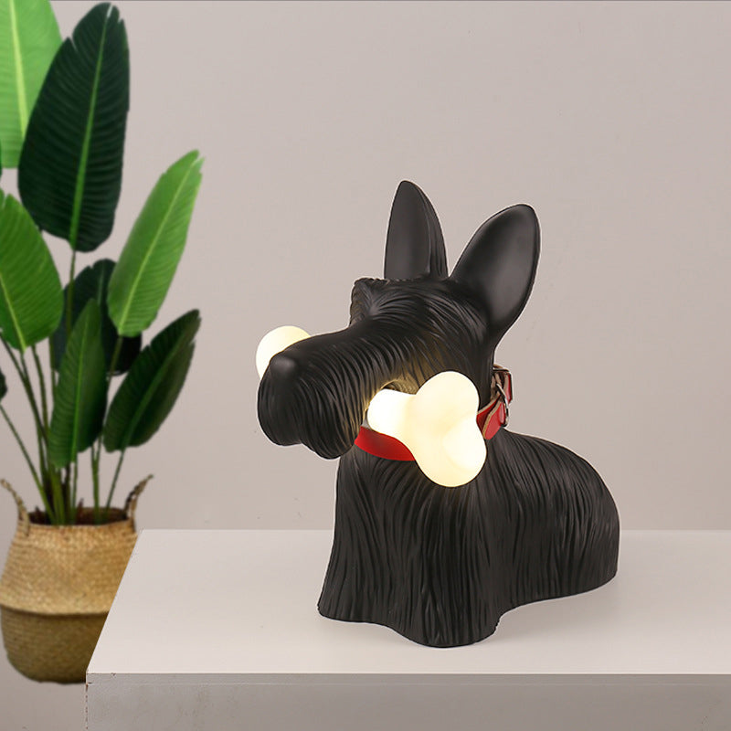 Colorful Glass Dog Table Lamp Animal Theme Lighting main image 1
