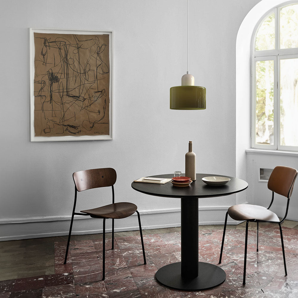Modern Bauhaus Fresh Glass Pendant Light For Kitchen Island