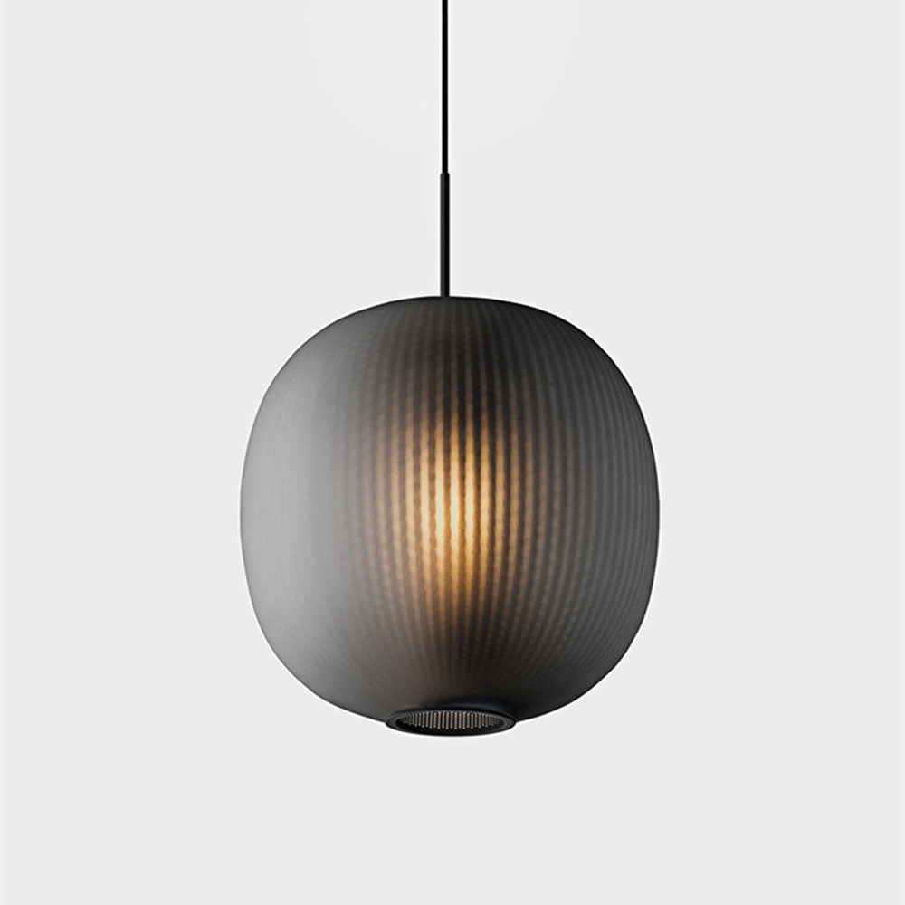 Retro Frosted Glass Lantern Pendant Light