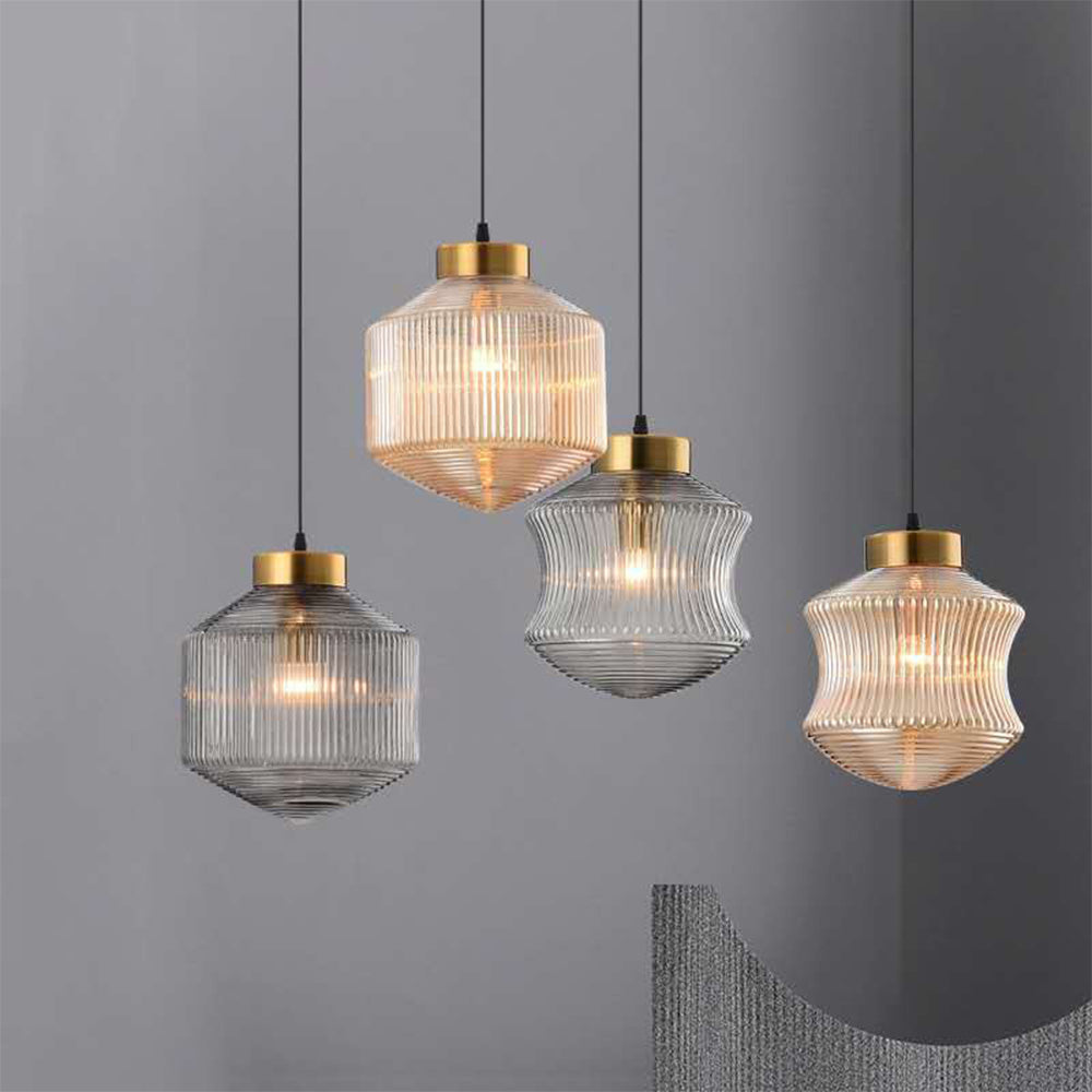 Contemporary Simple Clear Glass Pendant Lamp