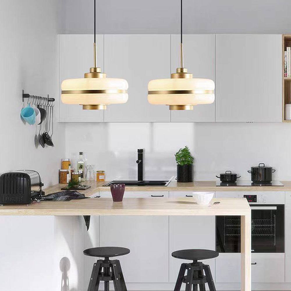 Scandinavian Elegance Glass Pendant Light