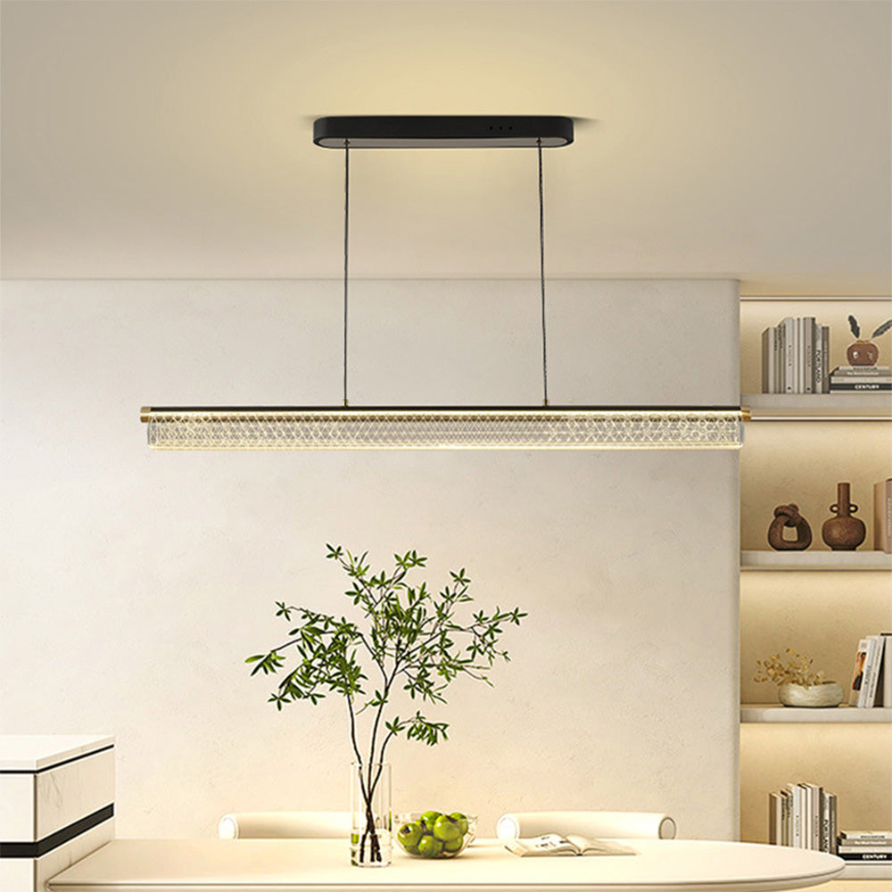 Modern Acrylic Long LED Pendant Light
