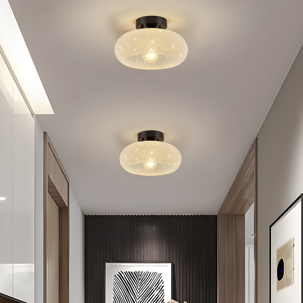 Luxury Glass Semi Flush Ceiling Lights
