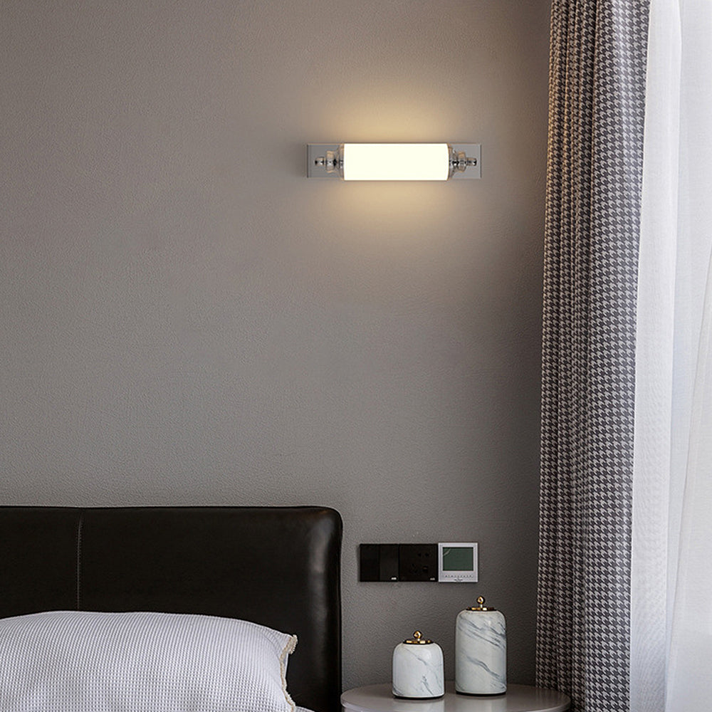 Modern Chrome Cylinder LED Wall Light