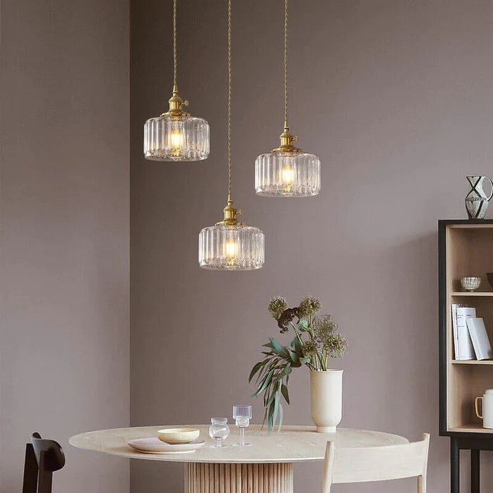 Nordic Retro 1 Light Glass Pendant Light