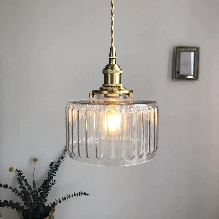 Nordic Retro 1 Light Glass Pendant Light