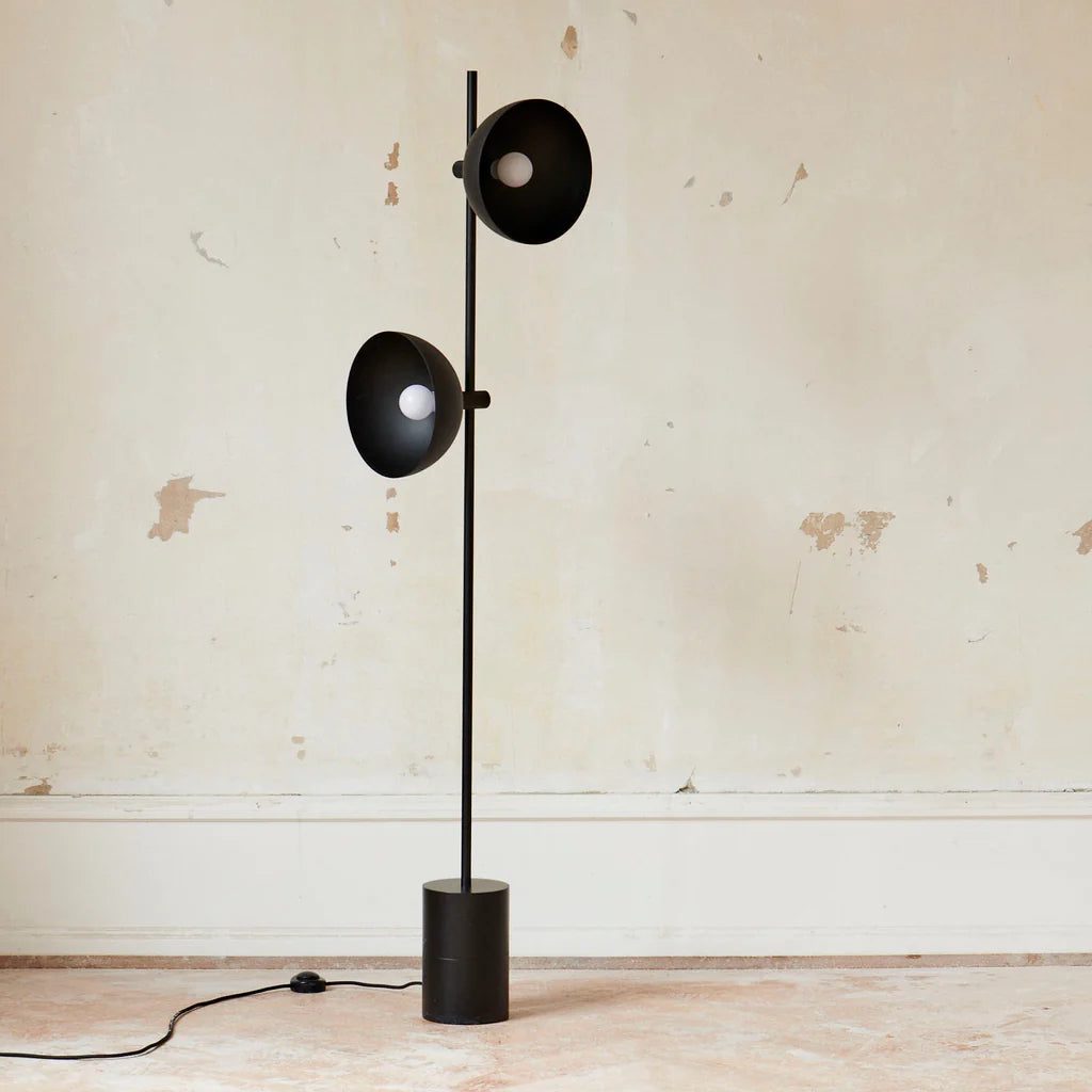 Modern Black Marble Floor Lamp