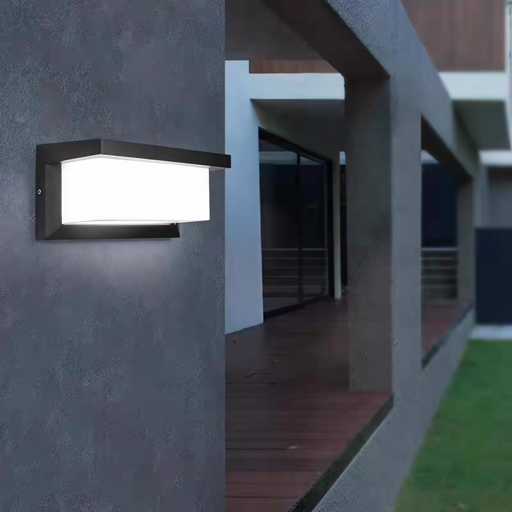 Black and White Acrylic Outdoor Wall Lantern for Porch