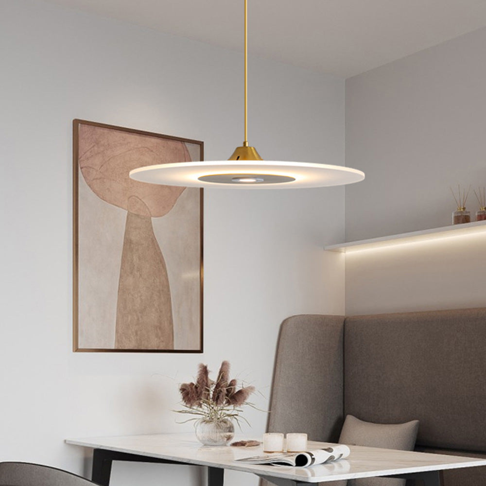 Nordic LED Flat Pendant Light For Dining Room